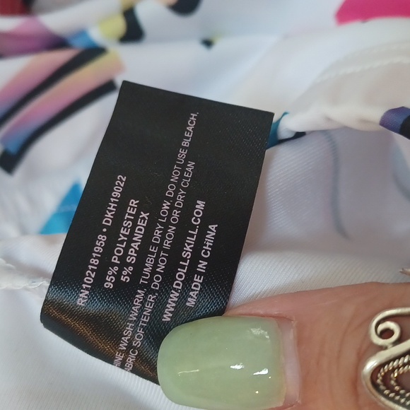 NWT Trickz N' Treatz Dolls Kill Design Print Bra - Picture 9 of 9